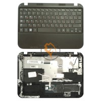 Клавіатура для ноутбука Samsung NS310 чорна з топ панеллю, чорна RU