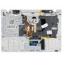 Клавіатура для ноутбука Samsung P330 чорна з топ панеллю, біла RU