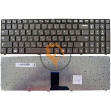 Клавіатура для ноутбука Samsung R580 R590 чорна рамка, чорна RU