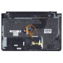 Клавіатура для ноутбука Samsung RC420 чорна з топ панеллю, сіра RU