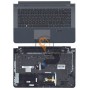 Клавіатура для ноутбука Samsung RC420 чорна з топ панеллю, сіра RU