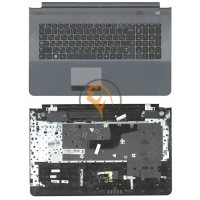 Клавіатура для ноутбука Samsung RC720 чорна з топ панеллю, сіра RU