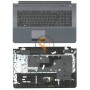 Клавіатура для ноутбука Samsung RC720 чорна з топ панеллю, сіра RU