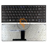 Клавіатура для ноутбука Samsung X460 чорна рамка, чорна RU