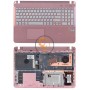 Клавіатура для ноутбука Sony FIT 15 SVF15 рожева з топ панеллю, сіра RU