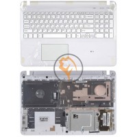 Клавіатура для ноутбука Sony FIT 15 SVF15 біла з топ панеллю, біла RU