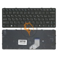 Клавіатура для ноутбука Sony Vaio SVE11 чорна рамка, чорна RU