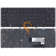 Клавіатура для ноутбука Sony Vaio VGN-NW чорна рамка, чорна RU