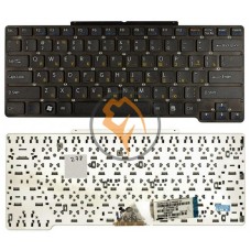 Клавіатура для ноутбука Sony Vaio VGN-SR без рамки, чорна RU