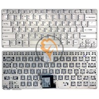 Клавіатура для ноутбука Sony Vaio VPC-CA VPCCA VPC-SA VPCSA без рамки, срібляста RU