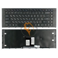 Клавіатура для ноутбука Sony Vaio VPC-EA чорна рамка, чорна RU