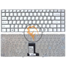 Клавіатура для ноутбука Sony Vaio VPC-EA без рамки, біла RU