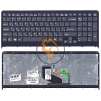 Клавіатура для ноутбука Sony Vaio VPC-F219FC з підсвіткою, чорна рамка, чорна RU