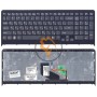Клавіатура для ноутбука Sony Vaio VPC-F219FC з підсвіткою, чорна рамка, чорна RU
