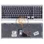 Клавіатура для ноутбука Sony Vaio VPC-F219fc з підсвіткою, сіра рамка, чорна RU