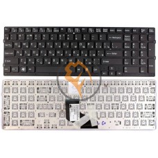Клавіатура для ноутбука Sony Vaio VPC-F219FC VPC-F22 VPC-F23 без рамки, чорна RU