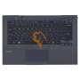 Клавіатура для ноутбука Sony Vaio VPC-SB з топ панеллю, чорна RU