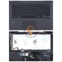 Клавіатура для ноутбука Sony Vaio VPC-SB з топ панеллю, чорна RU