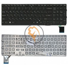 Клавіатура для ноутбука Sony Vaio VPC-SE без рамки, чорна RU