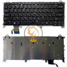 Клавіатура для ноутбука Sony Vaio VPCZ VPC-Z1 з підсвіткою, без рамки, чорна RU