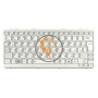 Клавіатура для ноутбука Toshiba Mini NB200 NB300 NB305 срібляста рамка, вертикальний enter, срібляста RU