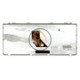 Клавіатура для ноутбука Toshiba Mini NB200 NB300 NB305 срібляста рамка, вертикальний enter, срібляста RU