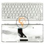 Клавіатура для ноутбука Toshiba Mini NB200 NB300 NB305 срібляста рамка, вертикальний enter, срібляста RU