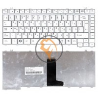 Клавіатура для ноутбука Toshiba Satellite A200 A210 M300 вертикальний enter, срібляста RU