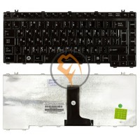 Клавіатура для ноутбука Toshiba Satellite A300 M300 L300 M500 M505 вертикальний enter, чорна глянсова, RU