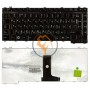 Клавіатура для ноутбука Toshiba Satellite A300 M300 L300 M500 M505 вертикальний enter, чорна глянсова, RU