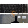 Клавіатура для ноутбука Toshiba Satellite A500 L350 L500 L505 F501 P200 P300 P500 чорна Glossy RU