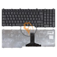 Клавіатура для ноутбука Toshiba Satellite A500 вертикальний enter, чорна Mat RU