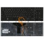 Клавіатура для ноутбука Toshiba Satellite A660 A665 з підсвіткою, чорна рамка, вертикальний enter, чорна RU