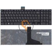 Клавіатура для ноутбука Toshiba Satellite C55 C55-A C55DT чорна рамка, вертикальний enter, чорна RU