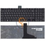 Клавіатура для ноутбука Toshiba Satellite C55 C55-A C55DT чорна рамка, вертикальний enter, чорна RU