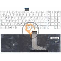Клавіатура для ноутбука Toshiba Satellite C55 C55-A C55DT біла рамка, вертикальний enter, біла RU
