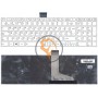 Клавіатура для ноутбука Toshiba Satellite C55 C55-A C55DT біла рамка, вертикальний enter, біла RU