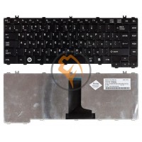 Клавіатура для ноутбука Toshiba Satellite C600 C640 C645 L600 L630 вертикальний enter, чорна RU