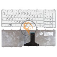 Клавіатура для ноутбука Toshiba Satellite C650 C655 C660 C670 L650 біла RU