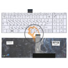 Клавіатура для ноутбука Toshiba Satellite C850 C855 C870 біла RU