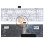 Клавіатура для ноутбука Toshiba Satellite C850 C855 C870 біла RU