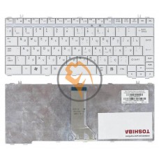 Клавіатура для ноутбука Toshiba Satellite U400 U405 A600 вертикальний enter, біла RU