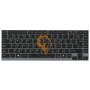 Клавіатура для ноутбука Toshiba Satellite U900 U920T U840 U800 з підсвіткою, сіра рамка, чорна RU