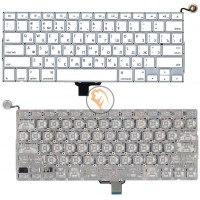 Клавіатура для ноутбука Apple A1342 горизонтальний enter, біла RU