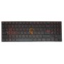 Клавіатура для ноутбука Lenovo Legion Y520-15IKB з підсвіткою, без рамки, чорна RU