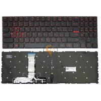 Клавіатура для ноутбука Lenovo Legion Y520-15IKB з підсвіткою, без рамки, чорна RU