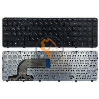 Клавіатура для ноутбука HP 350 G2 горизонтальний Enter, чорна рамка, чорна RU
