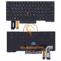 Клавіатура для ноутбука Lenovo ThinkPad E480 горизонтальний Enter, чорна рамка, чорна RU