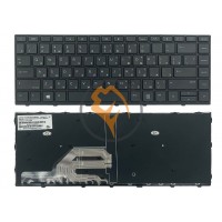 Клавіатура для ноутбука HP ProBook 430 G5 горизонтальний Enter, чорна рамка, чорна RU
