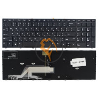 Клавіатура для ноутбука HP ProBook 450 G5 горизонтальний Enter, чорна рамка, з підсвічуванням, чорна RU